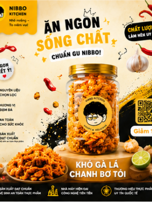 Khô Gà Lá Chanh Bơ Tỏi